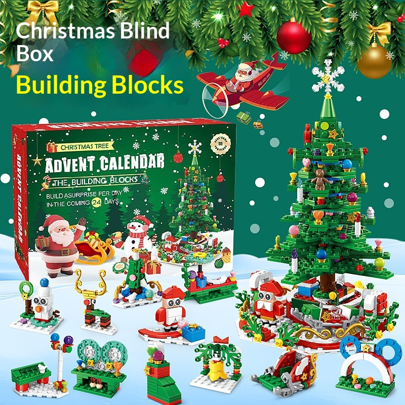 Deluxe Christmas Village Advent Calendar – 24-Day Building Blocks Set