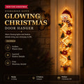 Glowing Christmas Door Hanger – Snowman